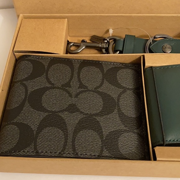 Coach Boxed 3 In 1 Wallet Gift Set In Colorblock Signature Canvas - Picture 4 of 7